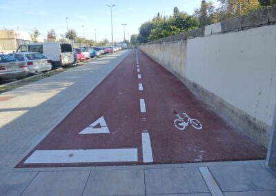 Carril bici Carmen Amaya