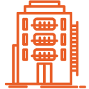 icono comunidades color rojo