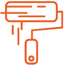 icono pintura color rojo