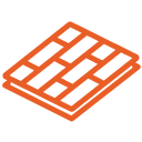 icono suelos y pavimentos color rojo